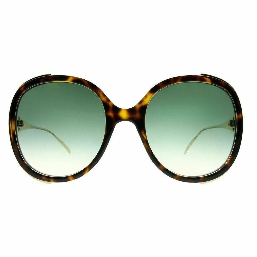 Gucci Women\'s Tortoise Round Sunglasses GUCCI Tortoise & Gold Metal GG0206SK 003 58 17-150 Women main image 3