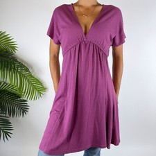 Vintage Y2K Purple Boho Fairy Grunge Short Sleeve Artsy Babydoll Dress /Sz: XS