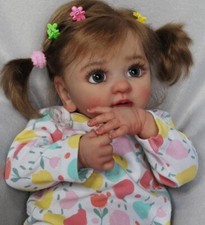 Newborn Cloth Body Kids Lifelike Reborn Baby Handmade 16in Doll Gift Toy Girl