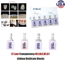 US 5pcs LT C14 Emax Dental Glass Ceramic Lithium Dislicate CAD/CAM Cerec Blocks