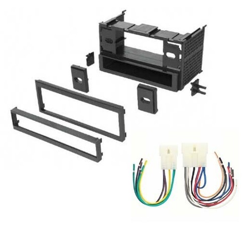 Single Din Dash Kit For Lincoln Town Car 1995-2002 - Stereo Installation Bezel With Pocket