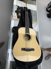 Mitchell Dj120 Travel Size Dreadnought Acoustic Guitar Natural With Bag 211090