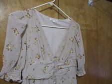 Ultra Flirt Women's Floral Sun Dress, Size Small, Peasant Style, New with tags