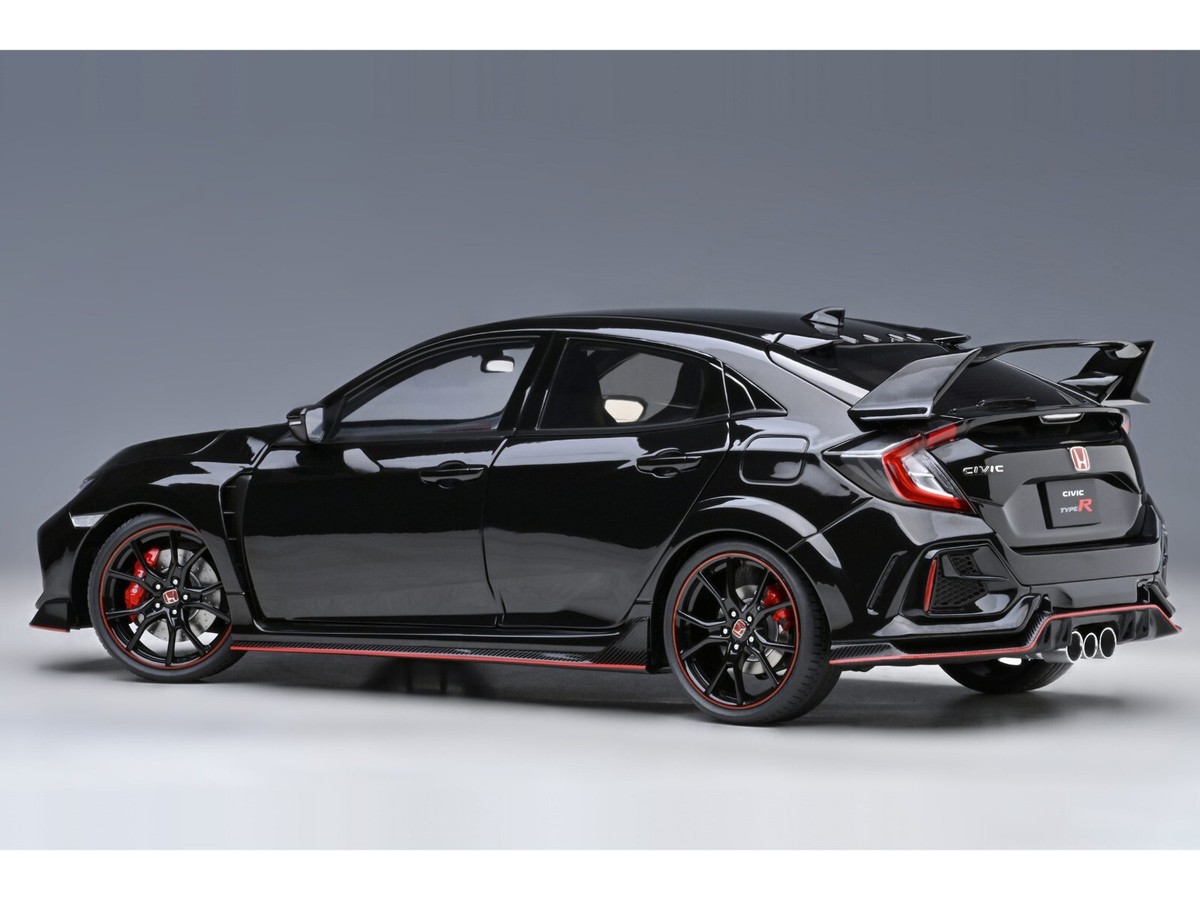 2021 HONDA CIVIC TYPE R (FK8) RHD CRYSTAL BLACK PEARL 1/18