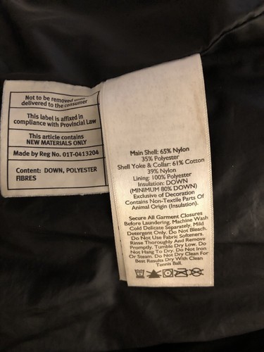 Men’s Black And Faded Black Eddie Bauer Winter Coat. - Picture 3 of 13