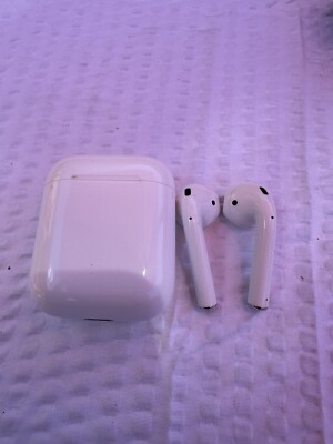Apple AirPods 2nd Gen A2031 with Charging Case, Earbuds, and