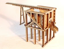 Berkshire Valley Models HO/HOn3, 1/87 Small Ore Bin - Mine Track kit, #2015