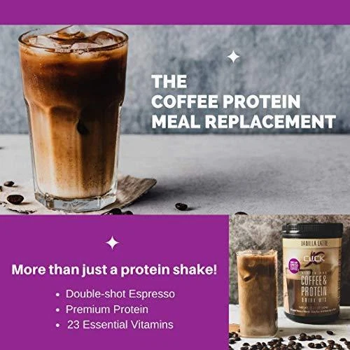 Mezcla de bebidas de reemplazo de proteínas y café todo en uno CLICK, café con leche de vainilla, Foto 4 de 4