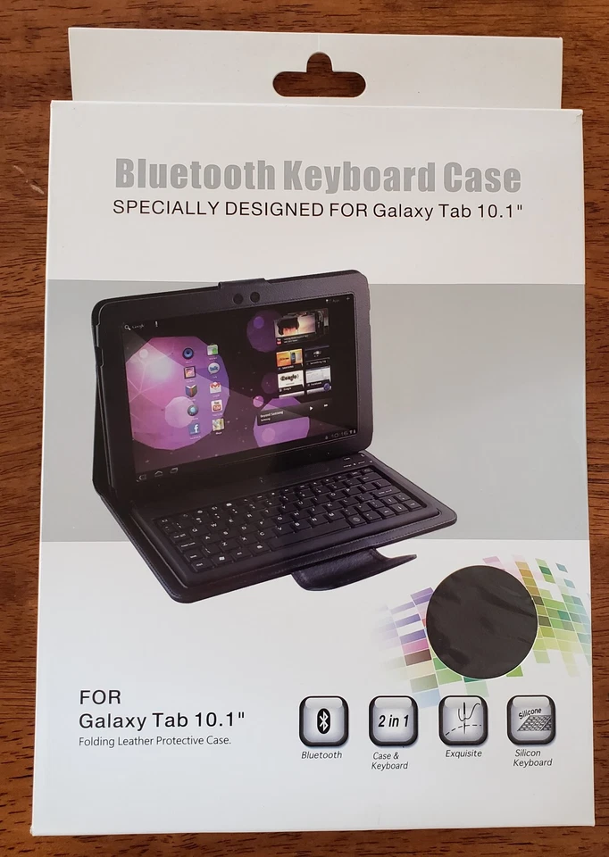 Capa teclado Bluetooth sem fio 10,1" para tablet Samsung Galaxy - Imagem 4 de 4