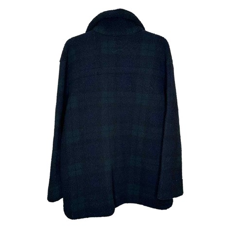 Lee Giacca Donna Chore Pile Check Plaid Tasca Pavone Blu/Verde Tg. Medium - Foto 9 di 9