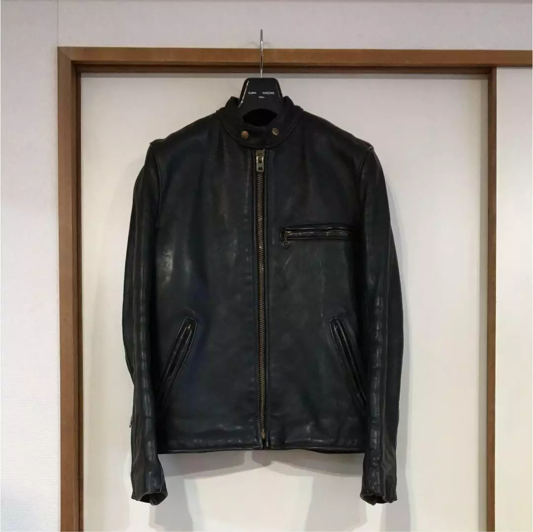 Vanson Leather Single Riders Jacket Type B Men 36 Vintage 90 s Rare From Japan