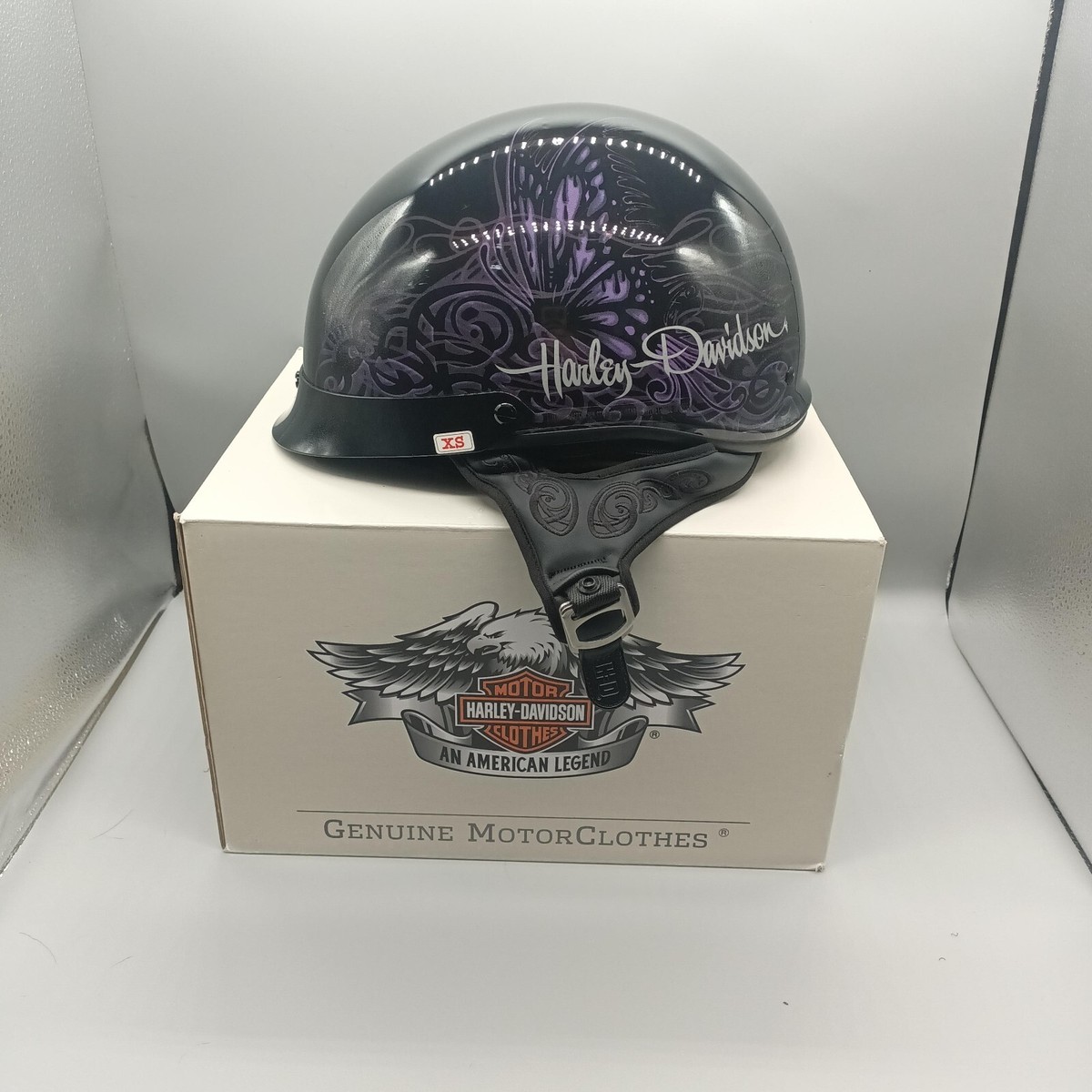 ペインターj.graphics HARLEYDAVIDSON ジェットヘルメット XS Harley Davidson DOT HD-J02 Butterfly graphic Ultra-Light