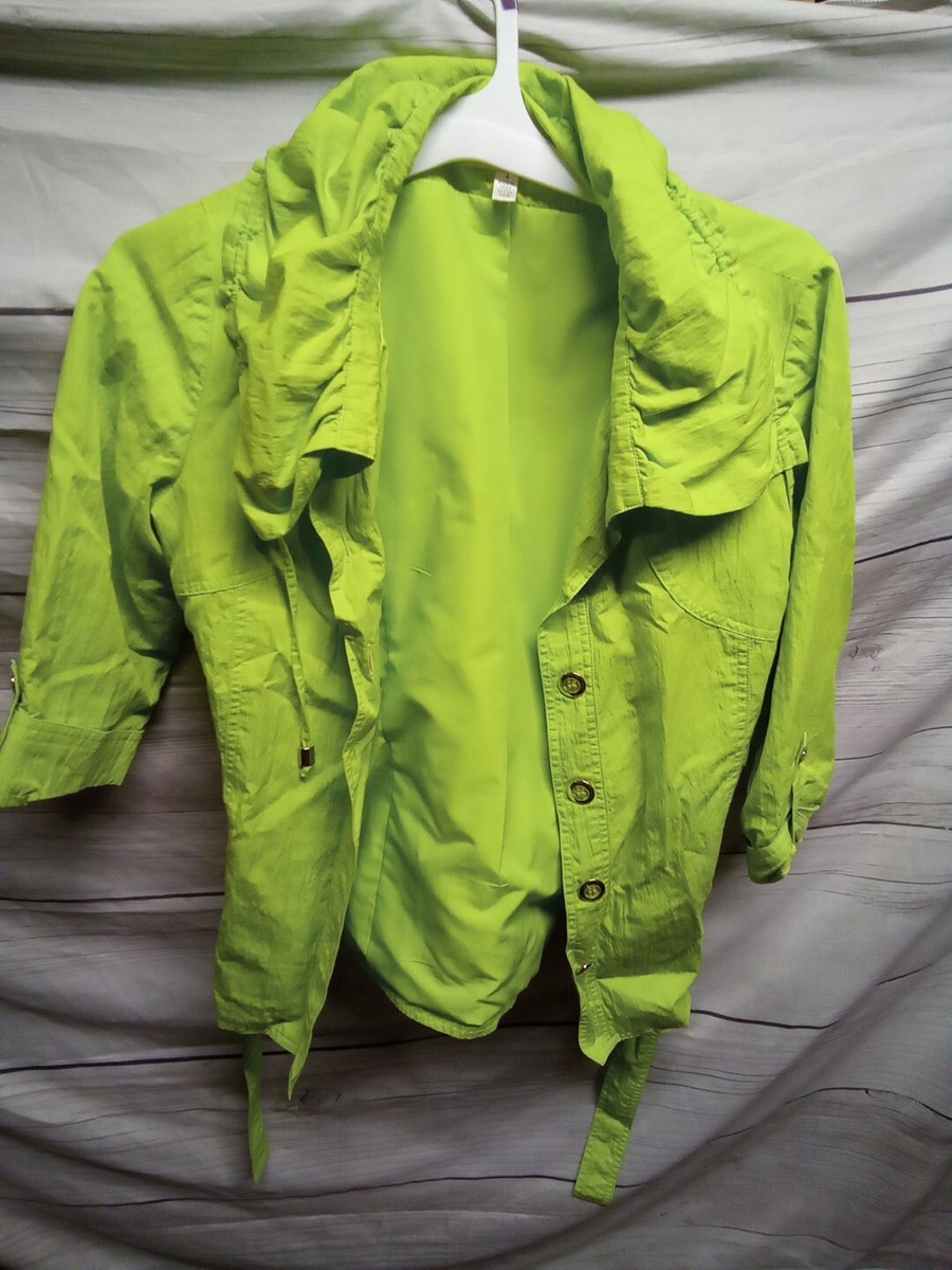 Conrad C. Neon Green Dress Jacket Women Size 4 | eBay