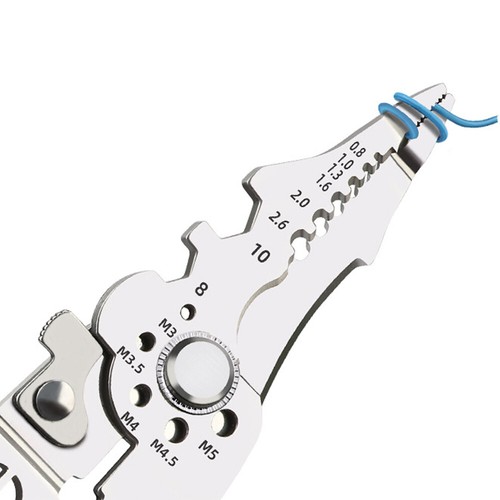 Wire Stripper Pliers Stainless Steel Electric Cable Stripper Crimper Cutter Tool - Picture 13 of 14