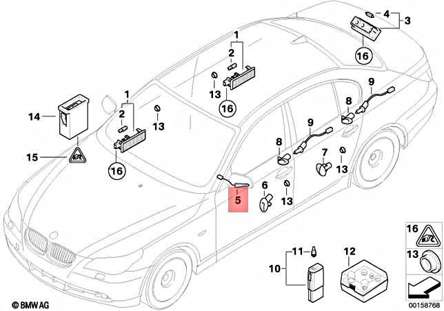Genuine Lamp outside mirror Left BMW M6 E60 E61 E63 E64 520d 520i 