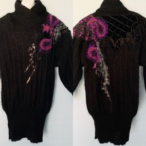 fuzzy knit sweater dress