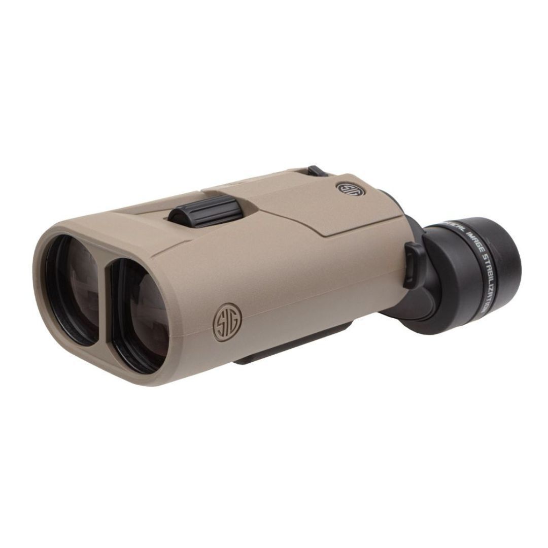 Бинокль SIG SAUER Zulu6 HDX OIS 12x42 мм с водонепроницаемой плоской призмой на крыше из темного грунта