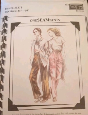 Cutting Line Designs 31371 One Seam Pants Sewing Pattern Hips Size 35 50 in