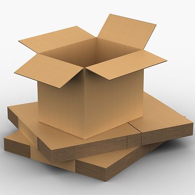 10 x Packing Moving Boxes 350 x 150 x 455H Cardboard Carton Removalist ...