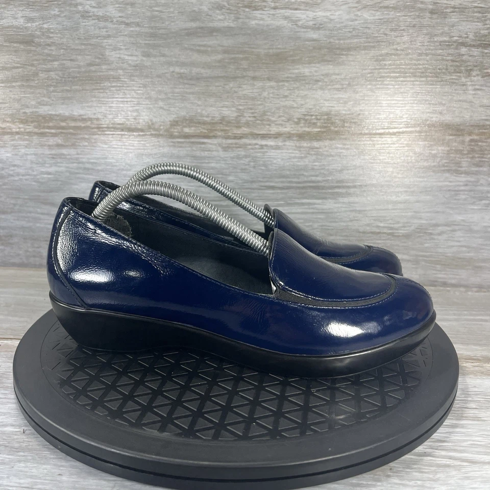 Zapatos planos Dansko para mujer Debra de cuero azul sin cordones talla EU 37 US 7 Foto 3 de 4
