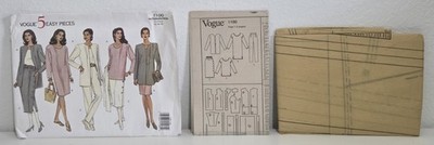 Vogue 5 Easy Pieces Pattern 1100 Misses Jacket/Dress/Top/Skirt/Pants Size 12-16 
