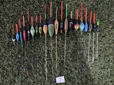 20 x Used Pole Fishing Floats Match Fishing Tackle