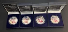 1999 Painted American Silver Eagle .999 1 oz W/Box Uncirculated