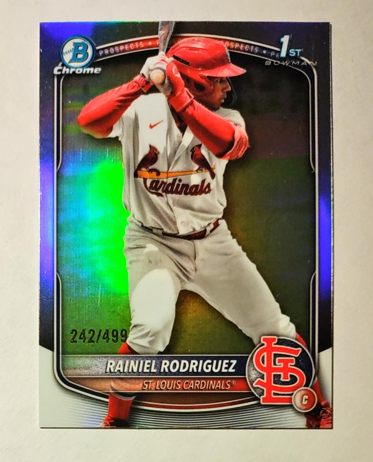 Rainiel Rodriguez 2025 1st Bowman Chrome BCP-200 Prospect REFRACTOR 242/499 i6
