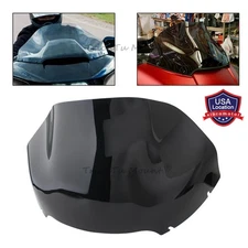 13" Wave Windshield Black Screen For Harley Road Glide FLTRX FLTRU FLTRT FLTRK