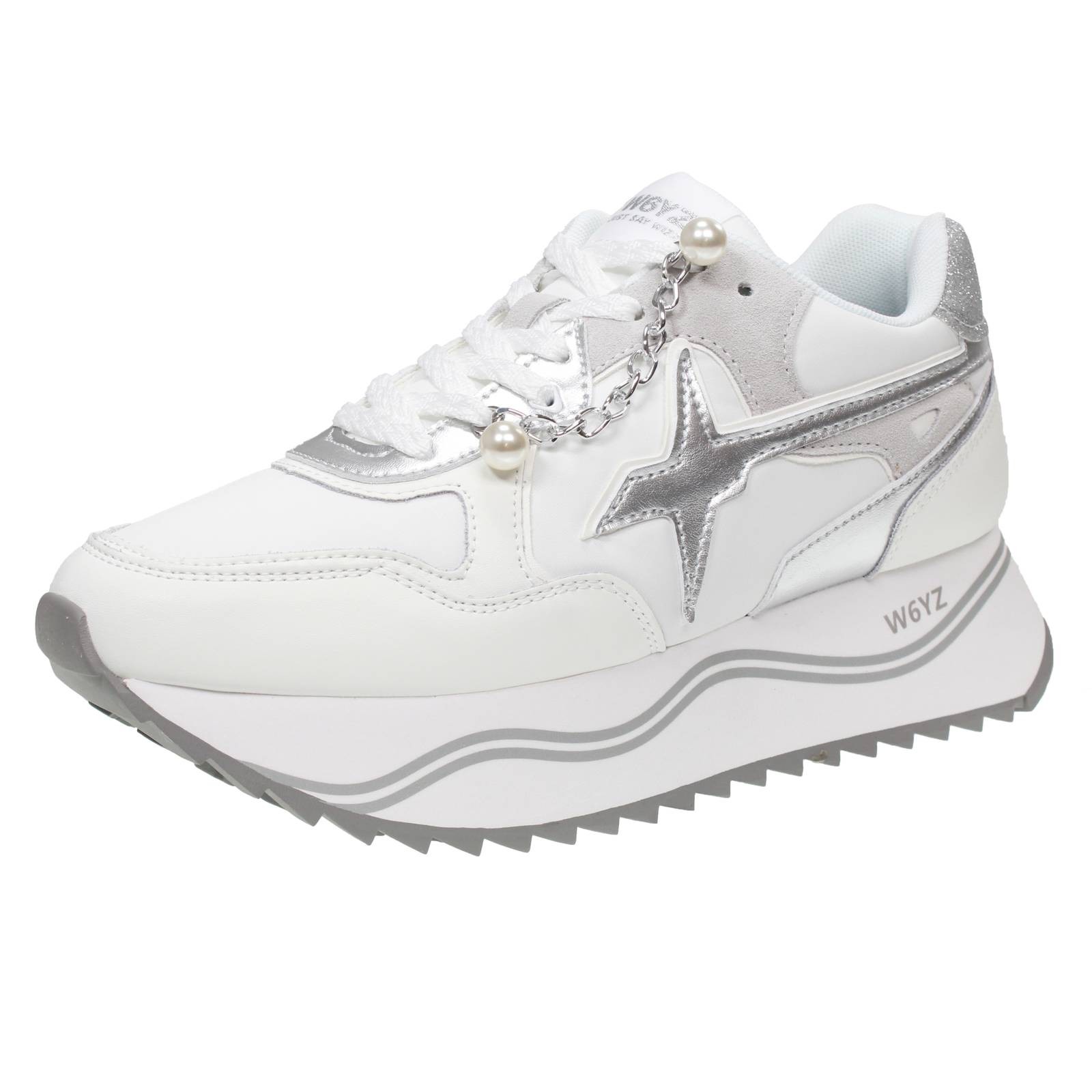 W6yz Wizz Deva - Plateau Sneaker aus weiem Leder - Gre 35 Damenschuhe 29990₽