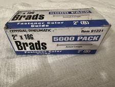 2 Inch 18 Gauge Brad Nail 5000 Count New