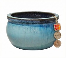 Keramik-Pflanzgefäß 49 × 31 cm – glänzend Grün, XXL & handgefertigt