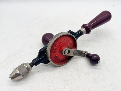 VINTAGE STANLEY 803 HANDBOHRMASCHINE KLAMMER RATSCHE TISCHLEREI WERKZEUG ENGLAND