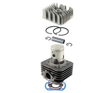 KIT CILINDRO COMPLETO GRUPPO TERMICO MODIFICA 75cc Ø47 PIAGGIO FREE 50 2T