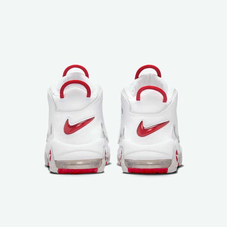 Nike Air More Uptempo 96 White Grey Fog University Red ✓DX8965