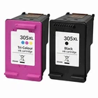 BLACK + TRICOLOR CARTRIDGES FOR HP 305XL 2710 2720 2724 2755 ENVY 6000 6010 6020