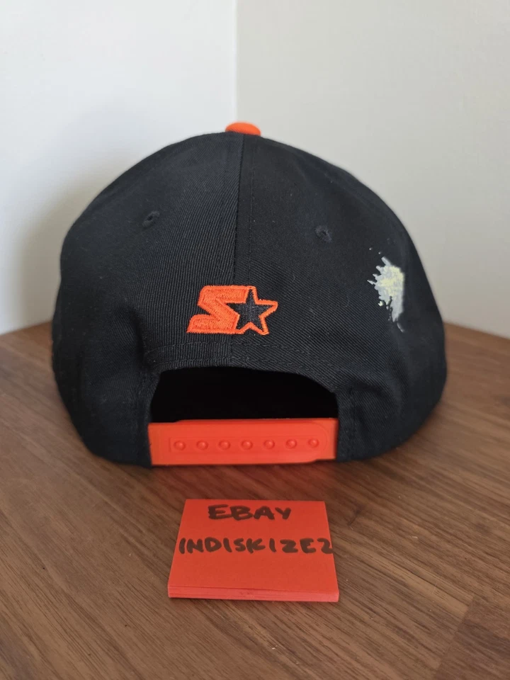 Gorra Staple Pigeon Safari Starter Vintage Snapback Negra Naranja NUEVA Foto 4 de 4