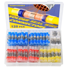 120PCS Solder Seal Wire Connectors Kit, 4 Colors/4 Sizes