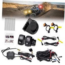 UTV Turn Signal Kit with Horn, Pre-Wired, Plug and Play ATV UTV Blinker Kit