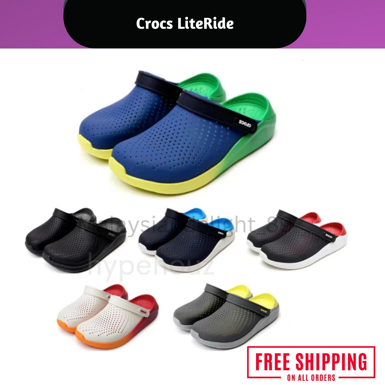 Crocs LiteRide Summer Clog Shoes – Older Design – Lightweight Comfort
Opens in a new window or tab