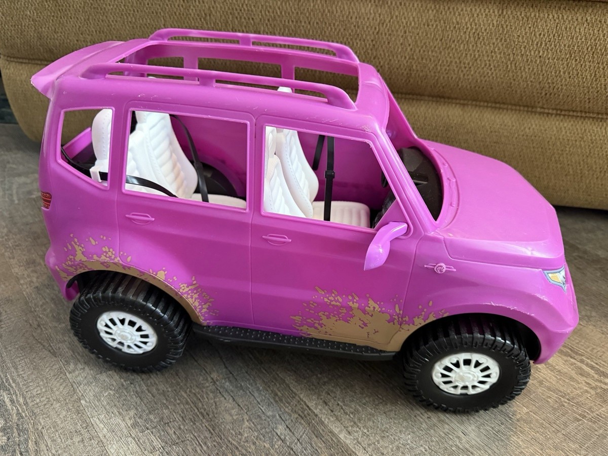 Mattel 2016 Barbie Pink Cadillac Escalade FGC99 SUV CAR Off Road