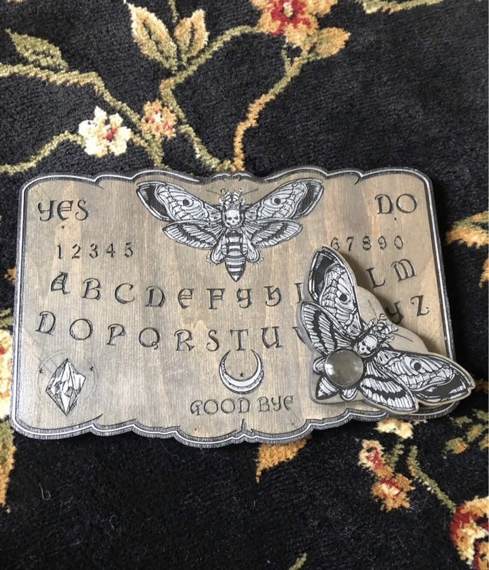 Ouija Board-Silver Death’s Head Moth By Pandora Witch Shop 
