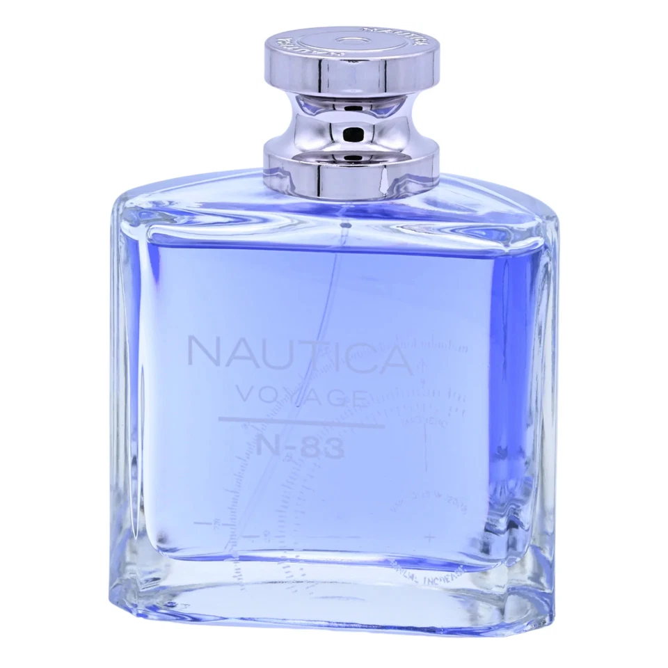 NAUTICA VOYAGE N - 83 for men 3.3 / 3.4 oz edt Cologne New in Box - Imagem 3 de 4
