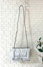 Borsa a tracolla trapuntata argento MICHAEL KORS designer iconica pronta rega...