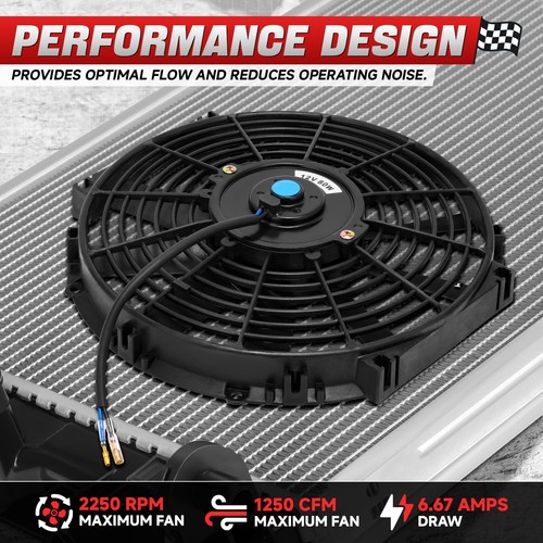ALUMINUM 2-ROW RADIATOR+2 X 10" BLACK COOLING FANS FOR 02-06 ACURA RSX S/L/BASE - Bild 4 von 6