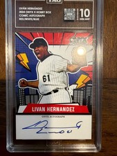 2024 Onyx x Hobby Box - Livan Hernandez Comic Auto TAG 10 Gem Mt
