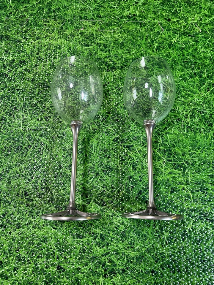 Copas de vino Royal Selangor vintage para peltre y cristal alemán V&A x 2 Foto 2 de 4