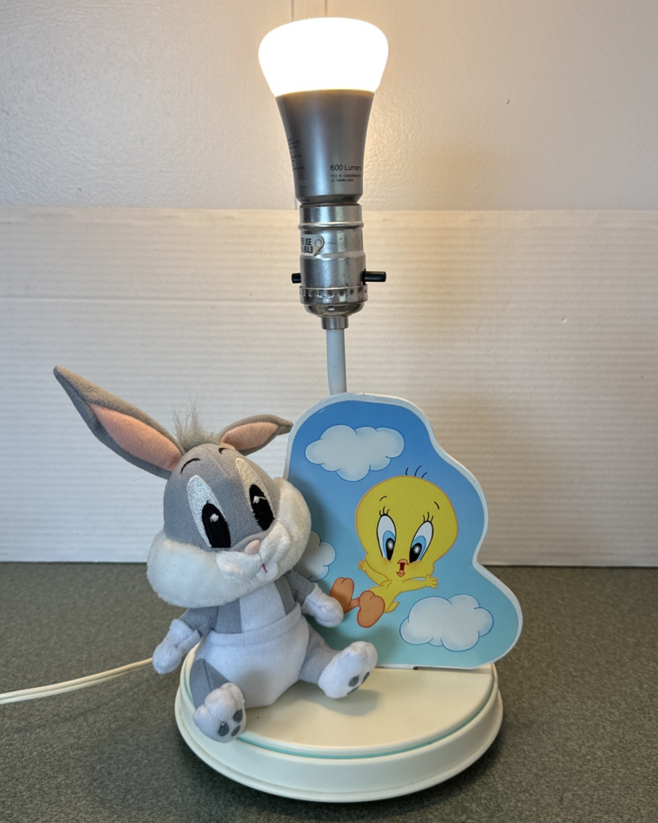 Vintage Looney Tunes Bugs Bunny Nursery Lamp w/out Shade | eBay