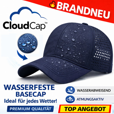 Cloud Cap  Performance wasserfeste Basecap atmungsaktiv Sport Snapback Kappe