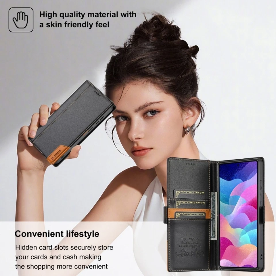 For Google Pixel 10Pro XL 10Pro 9A 9Pro 8a Wallet Case Leather Card Flip Cover - Image 4 of 4